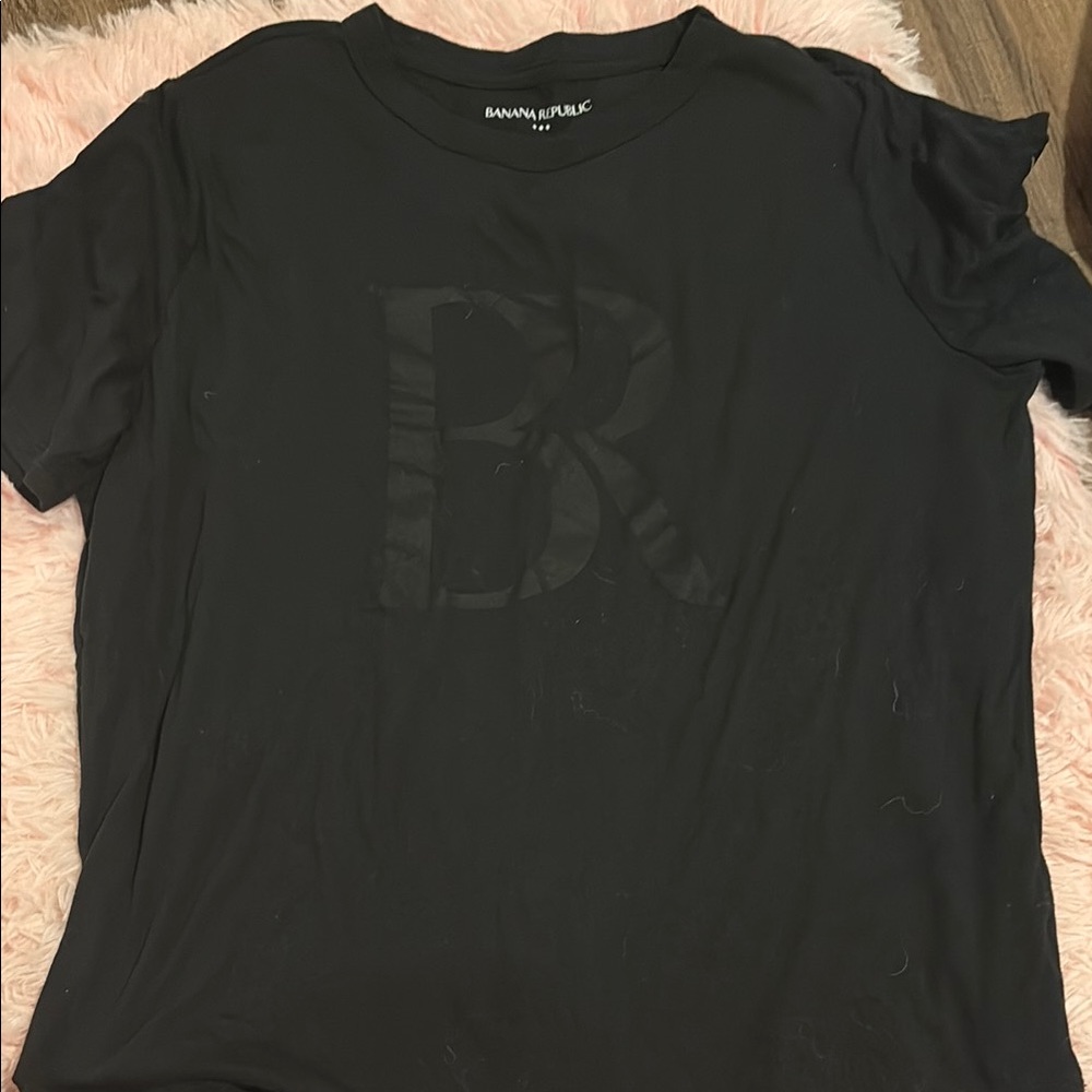 Banana Republic Black Short Sleeve Tee